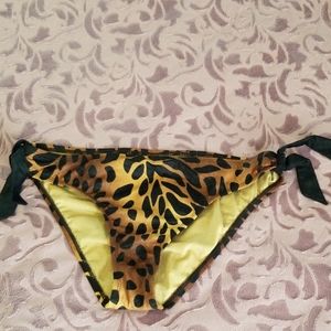 Animal print side bikini bottom 12